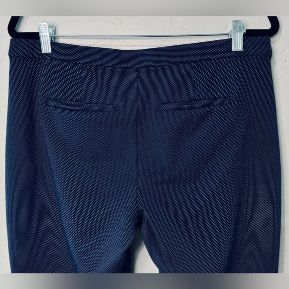 Liverpool Trouser Stretch Knit Pants Kelsey Navy Pin Dot Textured SZ 12/31 NEW! - Picture 5 of 16